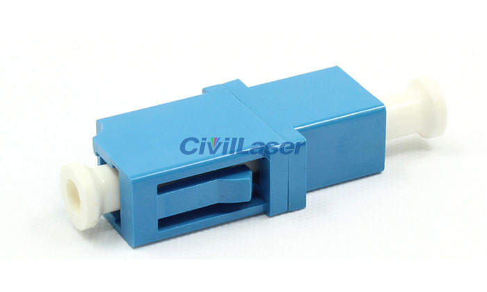 Multimode Singal Core Low Insertion Loss LC Plastic Fiber Optic Adapter